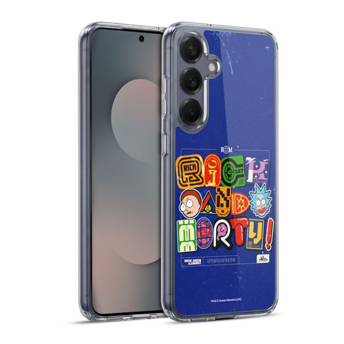 Rick And Morty Duo Graphics Typography Soft Gel Case for Samsung Galaxy S25+ & MagSafe
