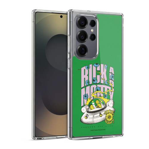 Rick And Morty Duo Graphics The Space Cruiser Soft Gel Case for Samsung Galaxy S25 Ultra & MagSafe