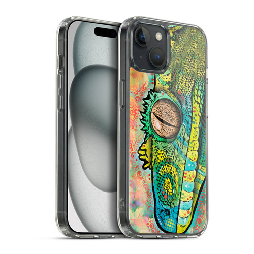 Dean Russo Wildlife 3 Gecko Soft Gel Case for Apple iPhone 15 Plus & MagSafe