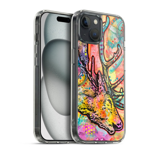 Dean Russo Wildlife 3 Stag Soft Gel Case for Apple iPhone 15 Plus & MagSafe