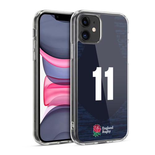 England Rugby Union 2020/21 Players Away Kit Position 11 Soft Gel Case for Apple iPhone 11