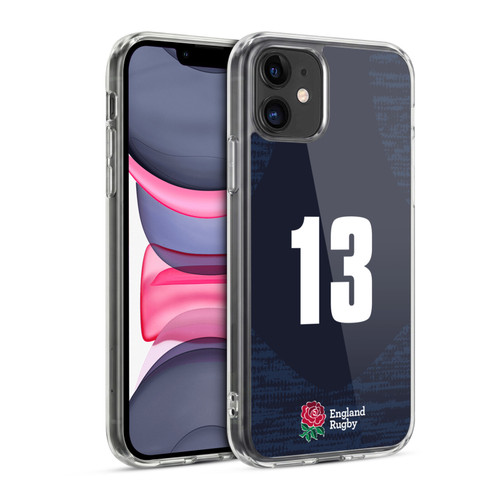 England Rugby Union 2020/21 Players Away Kit Position 13 Soft Gel Case for Apple iPhone 11