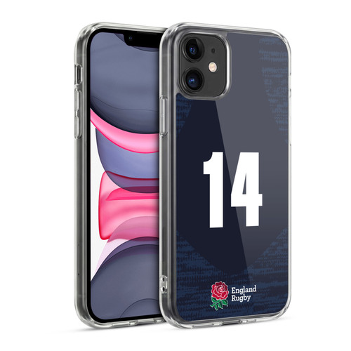 England Rugby Union 2020/21 Players Away Kit Position 14 Soft Gel Case for Apple iPhone 11