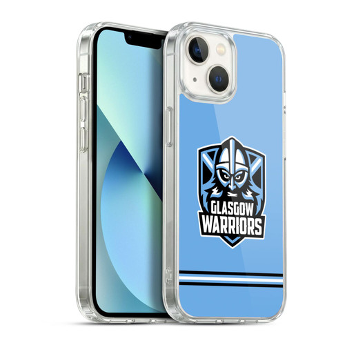 Glasgow Warriors Logo Stripes Blue Soft Gel Case for Apple iPhone 13
