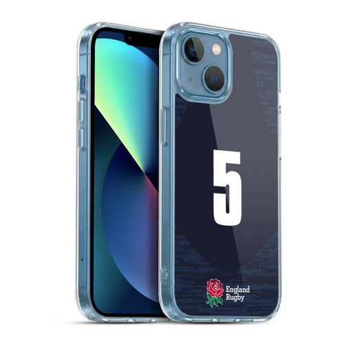 England Rugby Union 2020/21 Players Away Kit Position 5 Soft Gel Case for Apple iPhone 13 Mini & MagSafe
