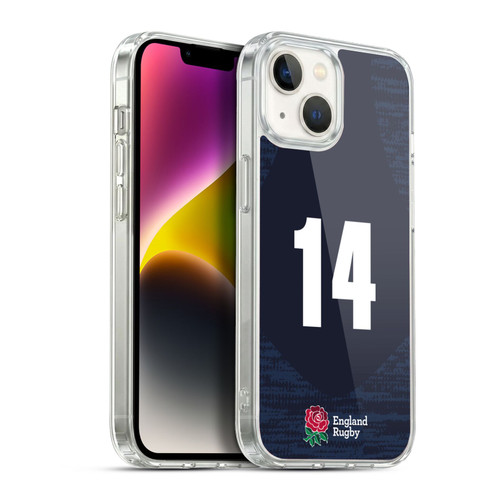 England Rugby Union 2020/21 Players Away Kit Position 14 Soft Gel Case for Apple iPhone 14