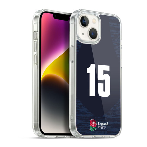 England Rugby Union 2020/21 Players Away Kit Position 15 Soft Gel Case for Apple iPhone 14