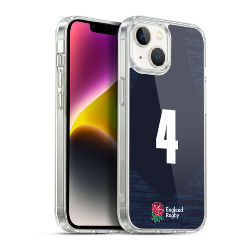 England Rugby Union 2020/21 Players Away Kit Position 4 Soft Gel Case for Apple iPhone 14