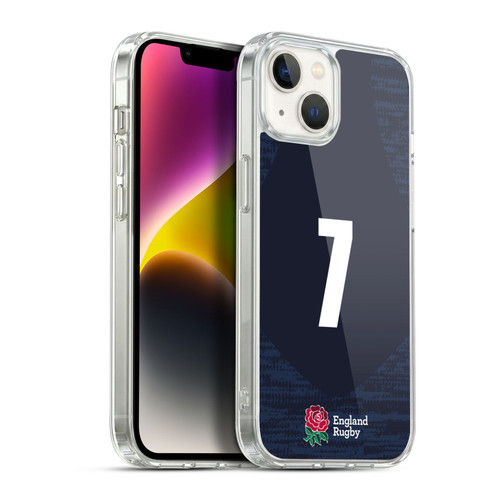 England Rugby Union 2020/21 Players Away Kit Position 7 Soft Gel Case for Apple iPhone 14 Plus & MagSafe