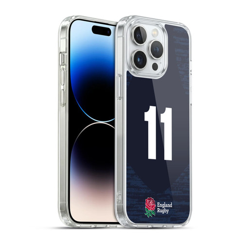 England Rugby Union 2020/21 Players Away Kit Position 11 Soft Gel Case for Apple iPhone 14 Pro Max & MagSafe