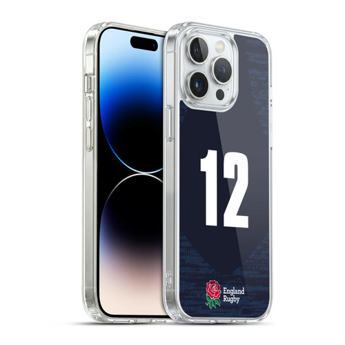 England Rugby Union 2020/21 Players Away Kit Position 12 Soft Gel Case for Apple iPhone 14 Pro Max & MagSafe