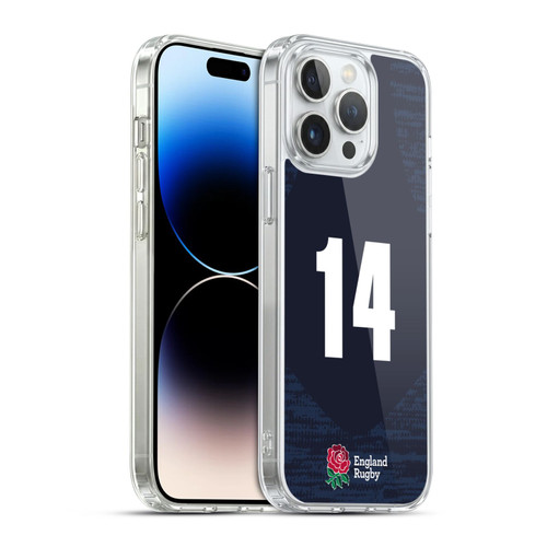 England Rugby Union 2020/21 Players Away Kit Position 14 Soft Gel Case for Apple iPhone 14 Pro Max & MagSafe