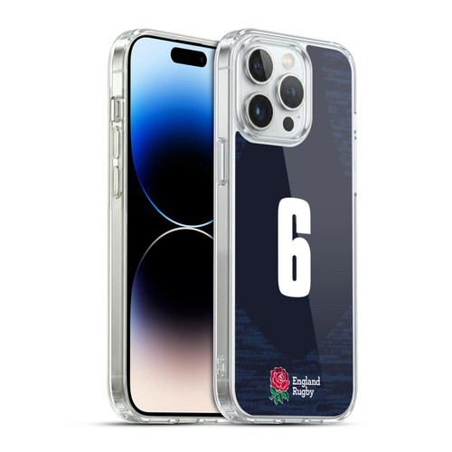 England Rugby Union 2020/21 Players Away Kit Position 6 Soft Gel Case for Apple iPhone 14 Pro Max & MagSafe