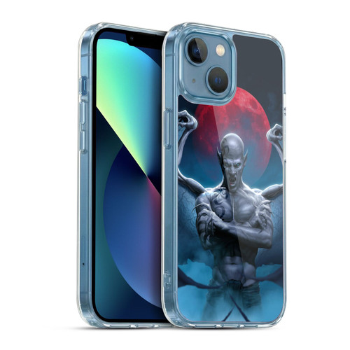 Tom Wood Horror Blood Moon Soft Gel Case for Apple iPhone 13 Mini & MagSafe
