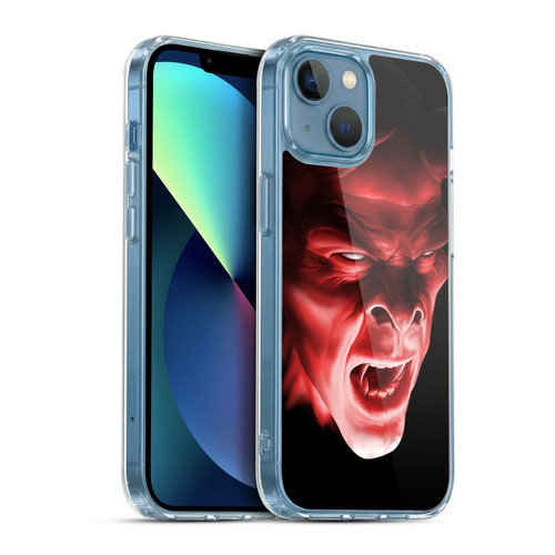 Tom Wood Horror Shadow Demon Soft Gel Case for Apple iPhone 13 Mini & MagSafe