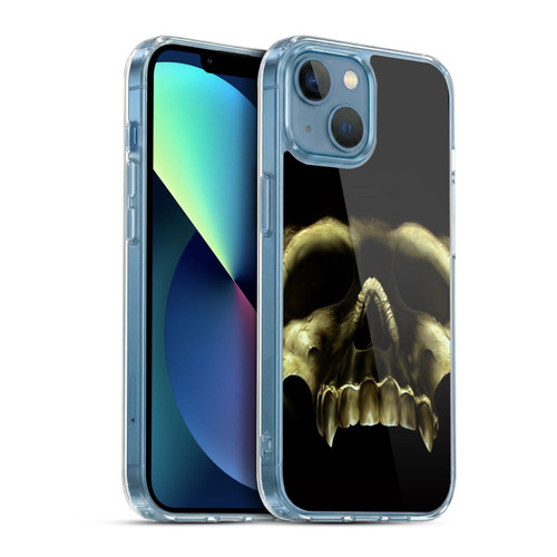 Tom Wood Horror Shadow Skull Soft Gel Case for Apple iPhone 13 Mini & MagSafe