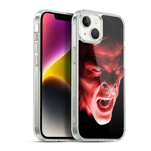 Tom Wood Horror Shadow Demon Soft Gel Case for Apple iPhone 14 Plus & MagSafe