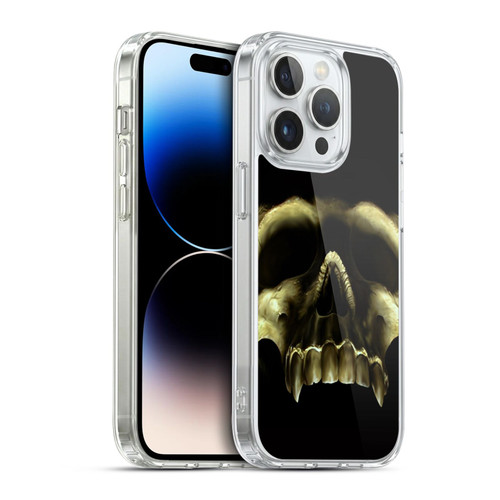 Tom Wood Horror Shadow Skull Soft Gel Case for Apple iPhone 14 Pro & MagSafe
