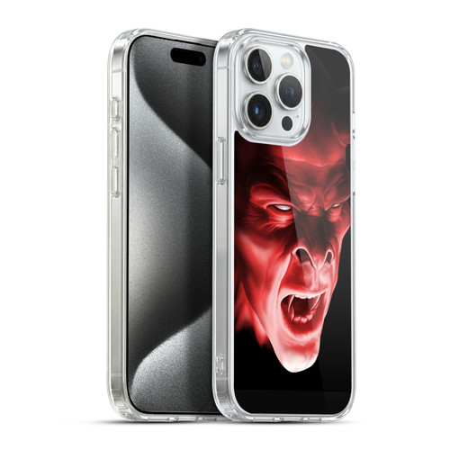 Tom Wood Horror Shadow Demon Soft Gel Case for Apple iPhone 15 Pro Max & MagSafe
