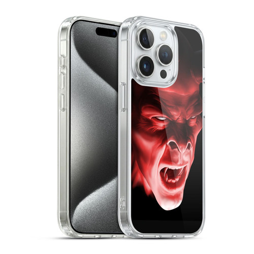 Tom Wood Horror Shadow Demon Soft Gel Case for Apple iPhone 15 Pro & MagSafe