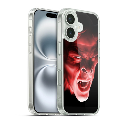 Tom Wood Horror Shadow Demon Soft Gel Case for Apple iPhone 16 & MagSafe