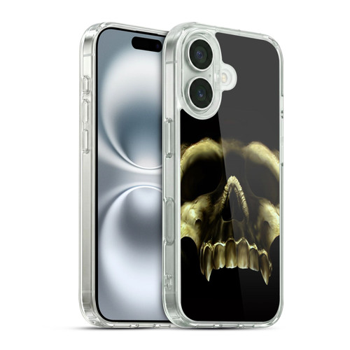 Tom Wood Horror Shadow Skull Soft Gel Case for Apple iPhone 16 & MagSafe