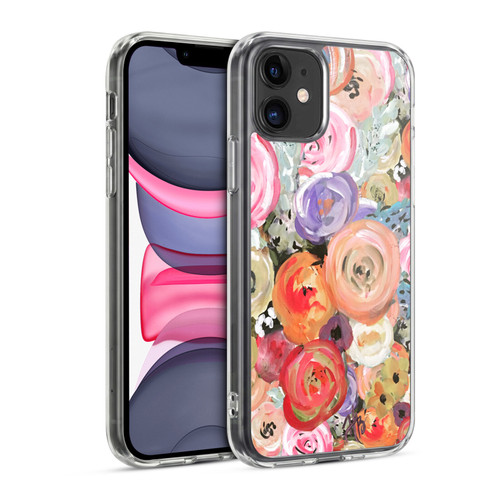 Haley Bush Floral Painting Colorful Soft Gel Case for Apple iPhone 11