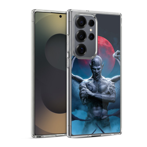 Tom Wood Horror Blood Moon Soft Gel Case for Samsung Galaxy S25 Ultra & MagSafe