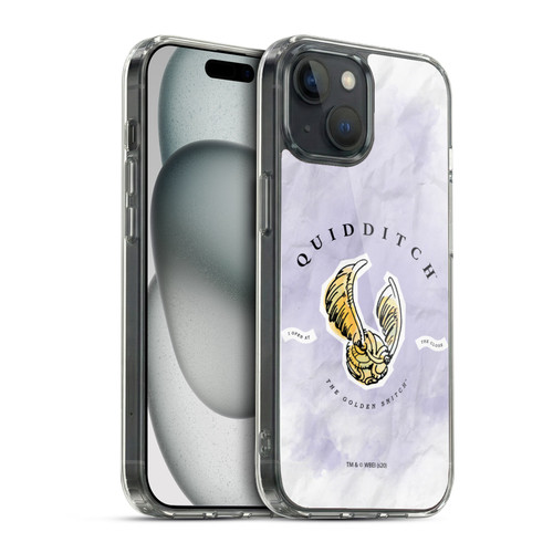 Harry Potter Deathly Hallows XVII Quidditch Golden Snitch Soft Gel Case for Apple iPhone 15 & MagSafe