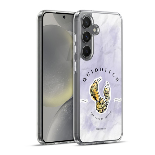 Harry Potter Deathly Hallows XVII Quidditch Golden Snitch Soft Gel Case for Samsung Galaxy S24+ 5G & MagSafe