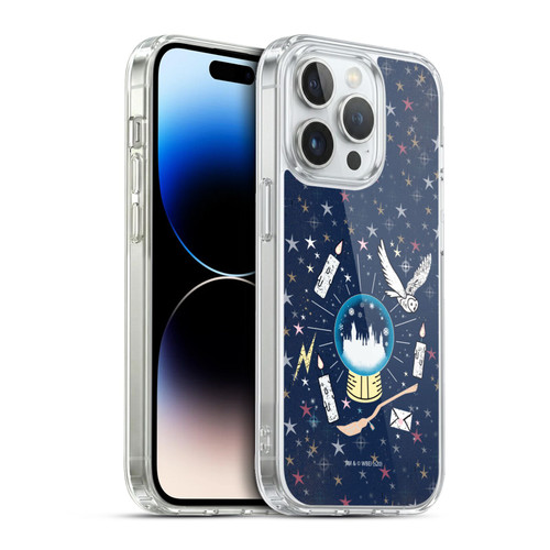 Harry Potter Deathly Hallows XXXII Hogwarts Soft Gel Case for Apple iPhone 13 Pro & MagSafe