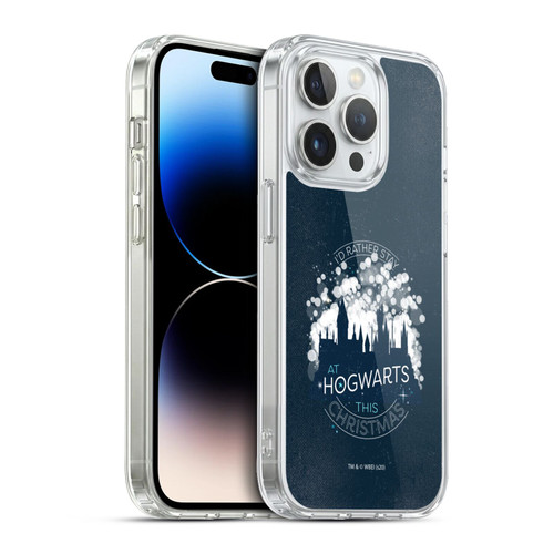 Harry Potter Deathly Hallows XXXII Stay At Hogwarts This Christmas Soft Gel Case for Apple iPhone 13 Pro & MagSafe