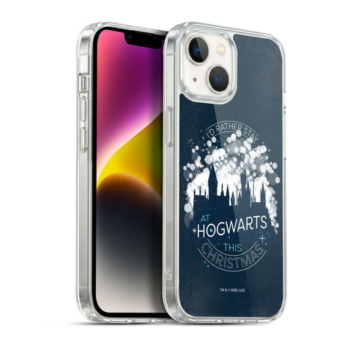 Harry Potter Deathly Hallows XXXII Stay At Hogwarts This Christmas Soft Gel Case for Apple iPhone 14