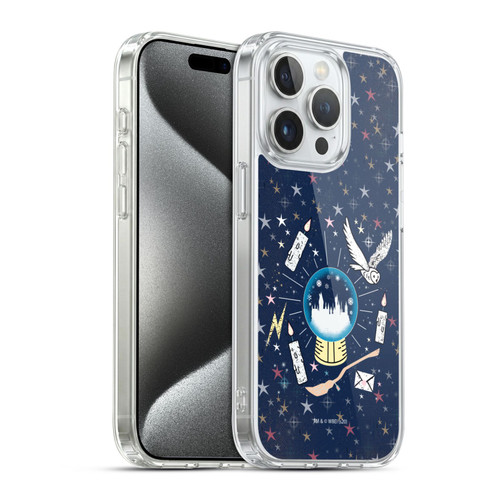 Harry Potter Deathly Hallows XXXII Hogwarts Soft Gel Case for Apple iPhone 15 Pro & MagSafe