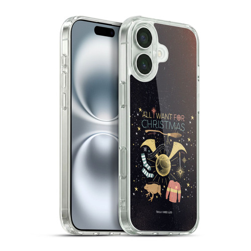 Harry Potter Deathly Hallows XXXII All I Want For Christmas Soft Gel Case for Apple iPhone 16 Plus & MagSafe