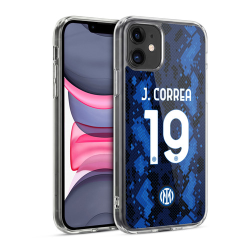 Fc Internazionale Milano 2021/22 Players Home Kit Joaquín Correa Soft Gel Case for Apple iPhone 11