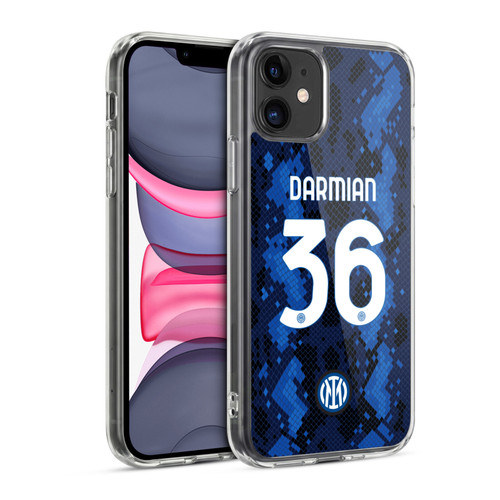 Fc Internazionale Milano 2021/22 Players Home Kit Matteo Darmian Soft Gel Case for Apple iPhone 11