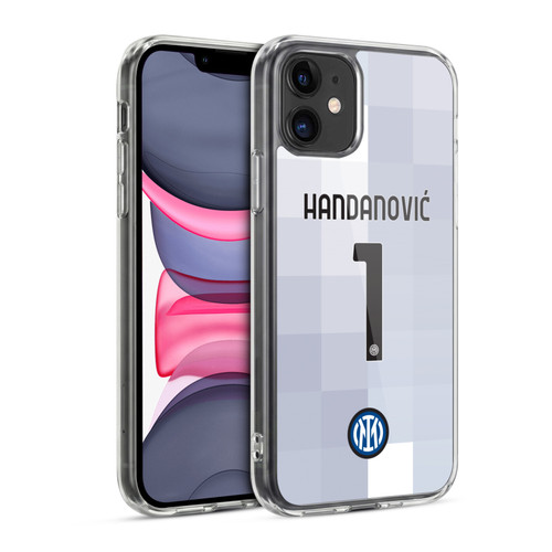 Fc Internazionale Milano 2021/22 Players Home Kit Samir Handanovic Soft Gel Case for Apple iPhone 11