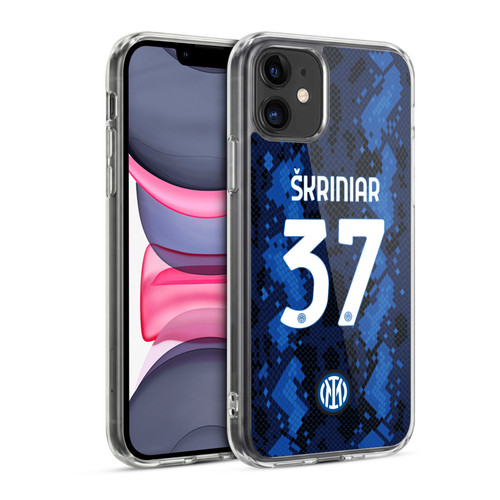 Fc Internazionale Milano 2021/22 Players Home Kit Milan Skriniar Soft Gel Case for Apple iPhone 11
