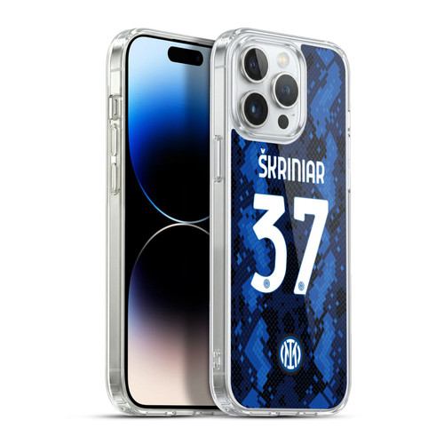 Fc Internazionale Milano 2021/22 Players Home Kit Milan Skriniar Soft Gel Case for Apple iPhone 13 Pro Max & MagSafe