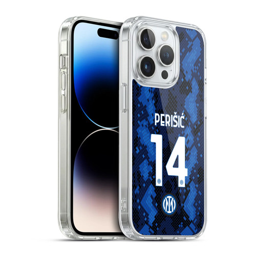 Fc Internazionale Milano 2021/22 Players Home Kit Ivan Perisic Soft Gel Case for Apple iPhone 13 Pro & MagSafe