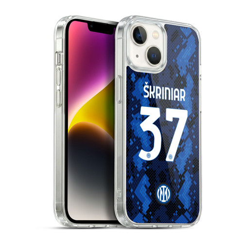 Fc Internazionale Milano 2021/22 Players Home Kit Milan Skriniar Soft Gel Case for Apple iPhone 14
