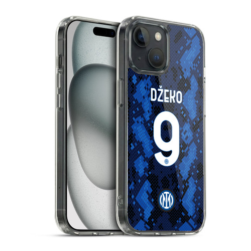 Fc Internazionale Milano 2021/22 Players Home Kit Edin Dzeko Soft Gel Case for Apple iPhone 15 & MagSafe