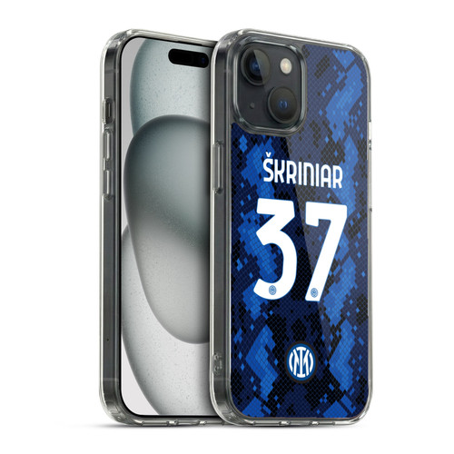 Fc Internazionale Milano 2021/22 Players Home Kit Milan Skriniar Soft Gel Case for Apple iPhone 15 & MagSafe