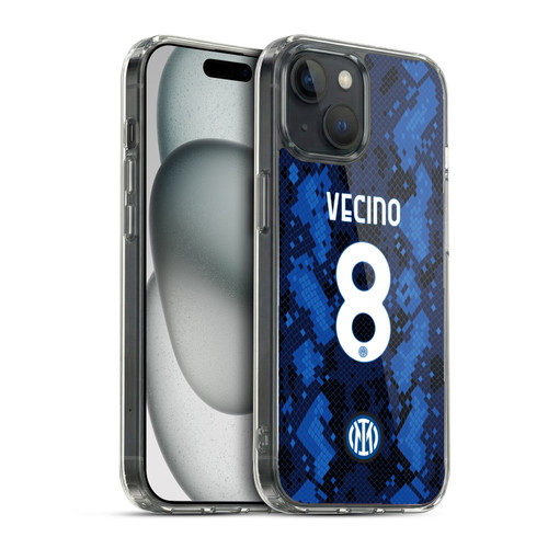 Fc Internazionale Milano 2021/22 Players Home Kit Matías Vecino Soft Gel Case for Apple iPhone 15 & MagSafe