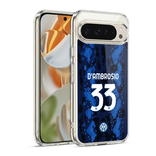 Fc Internazionale Milano 2021/22 Players Home Kit Danilo D'Ambrosio Soft Gel Case for Google Pixel 9 / Pixel 9 Pro