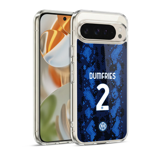 Fc Internazionale Milano 2021/22 Players Home Kit Denzel Dumfries Soft Gel Case for Google Pixel 9 / Pixel 9 Pro