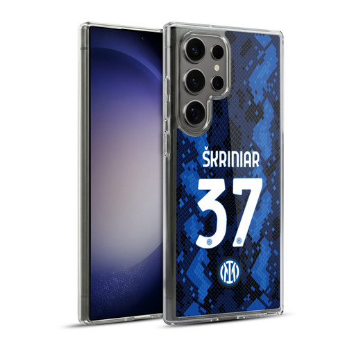 Fc Internazionale Milano 2021/22 Players Home Kit Milan Skriniar Soft Gel Case for Samsung Galaxy S23 Ultra 5G & MagSafe