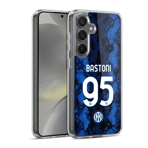 Fc Internazionale Milano 2021/22 Players Home Kit Alessandro Bastoni Soft Gel Case for Samsung Galaxy S24 5G & MagSafe