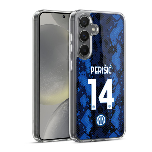 Fc Internazionale Milano 2021/22 Players Home Kit Ivan Perisic Soft Gel Case for Samsung Galaxy S24 5G & MagSafe